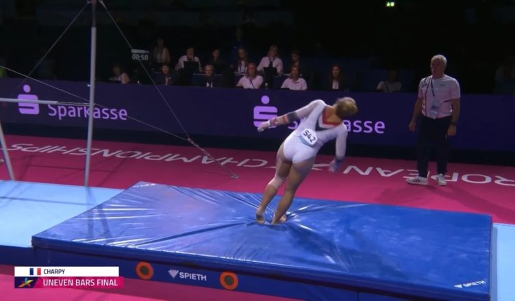 Gymnast Lorette Charpy Collapses After Shocking Injury Moments After Nailing Her Final Routine!