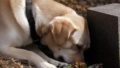 Everyone Thought This Dog Was Grieving for His Owner, Until They Saw WHAT Was Underneath Him