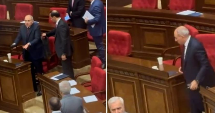 Недовольный Пашинян покинул зал заседаний НС (Video)