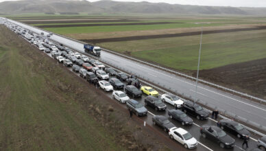 Автоколонна Ереван-Гюмри